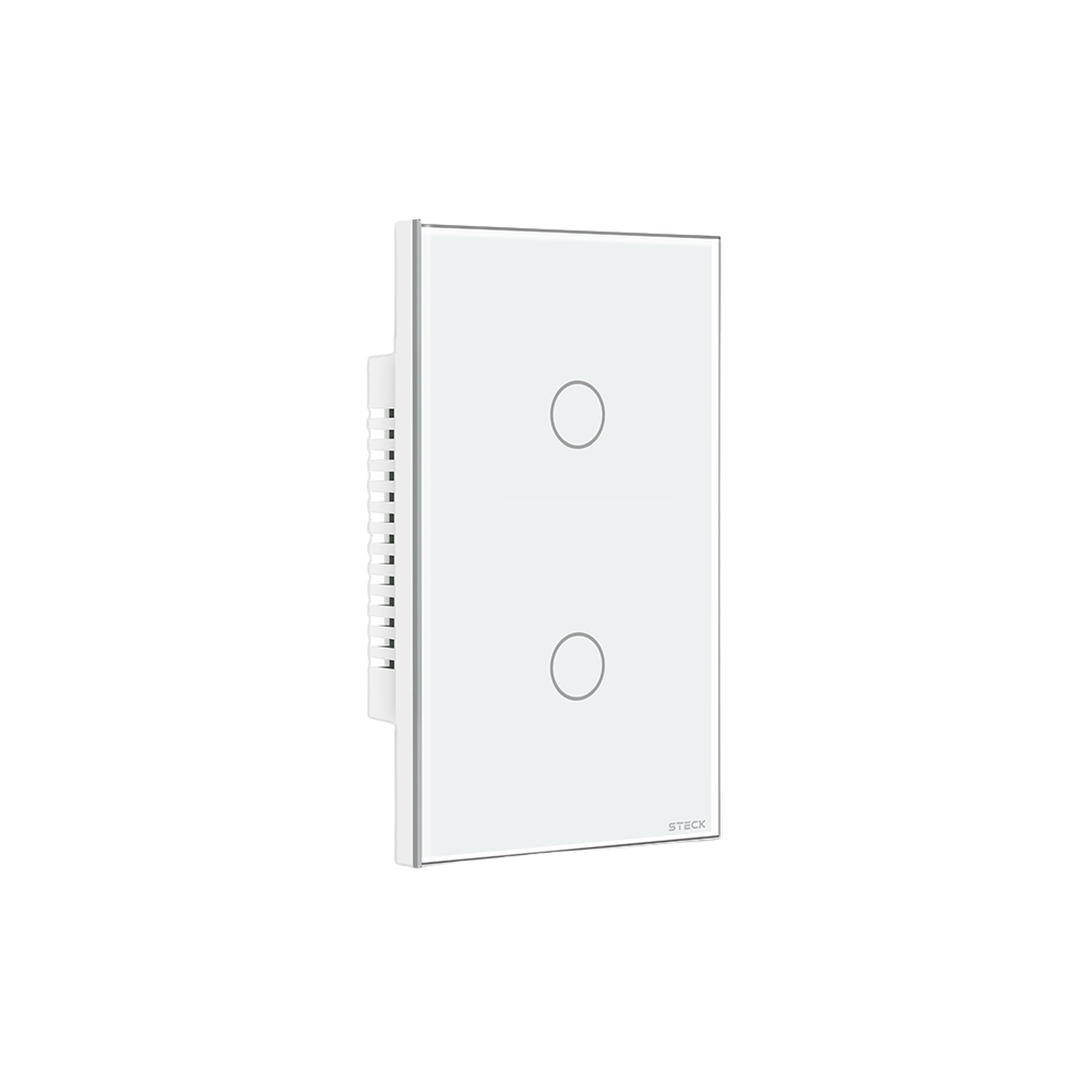 CONJUNTO 4X2 2 INTERRUPTORES TOUCH BRANCO WI-FI AMBIENTE CONECTADO - STECK