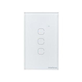 CONJUNTO 4X2 3 INTERRUPTOR TOUCH BRANCO WIFI SMART - INTELBRAS