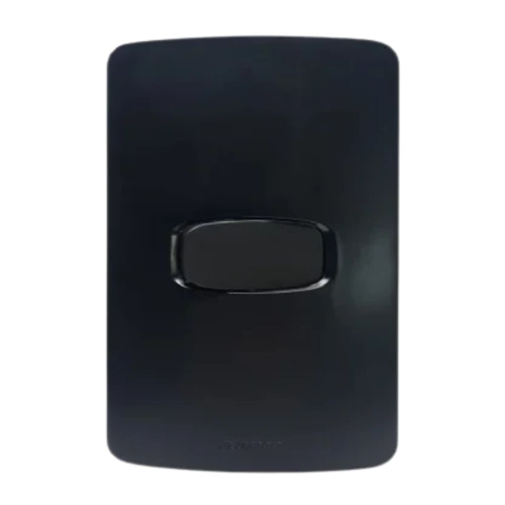 CONJUNTO 4X2 INTERRUPTOR SIMPLES 10A 250V PRETO GRACIA MAXX - ALUMBRA