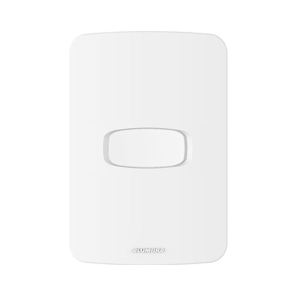 CONJUNTO INTERRUPTOR SIMPLES 10A 250V BRANCO GRACIA MAXX - ALUMBRA