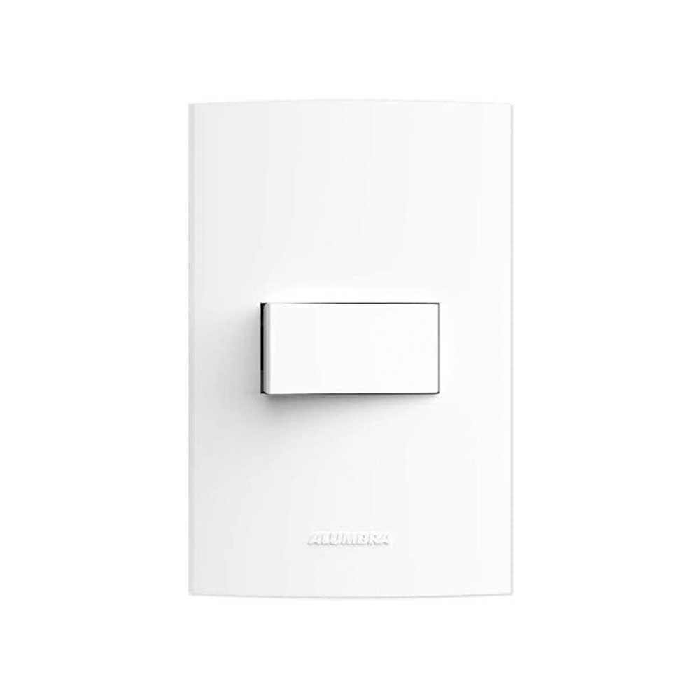 CONJUNTO INTERRUPTOR SIMPLES 10A 250V BRANCO INOVA PRO - ALUMBRA