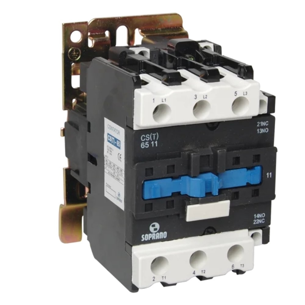 CONTATOR PRINCIPAL 3 POLOS 65A 1NA+1NF 220VCA - SOPRANO