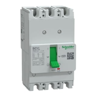 DISJUNTOR CAIXA MOLDADA TRIPOLAR FIXO 100A 15KA GO PACT - SCHNEIDER