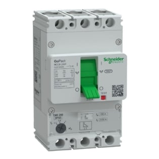 DISJUNTOR CAIXA MOLDADA TRIPOLAR AJUST 140/200A 36KA GO PACT - SCHNEIDER