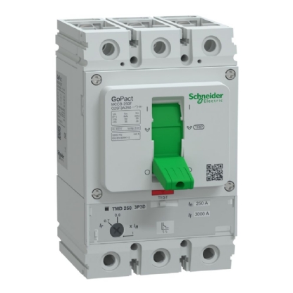 DISJUNTOR CAIXA MOLDADA TRIPOLAR AJUST 175/250A 36KA GO PACT - SCHNEIDER