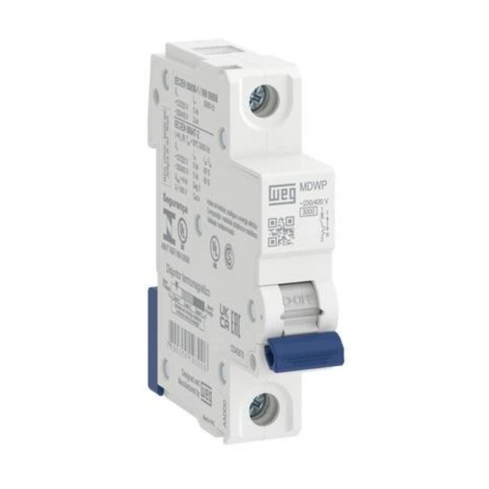 DISJUNTOR DIN 1 POLO 10A 5KA CURVA C - WEG