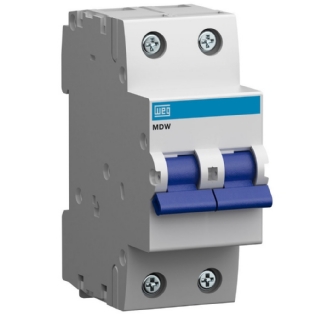 DISJUNTOR DIN 2 POLO 80A 5KA CURVA C - WEG
