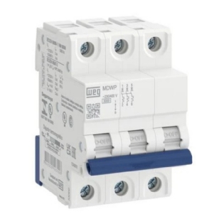 DISJUNTOR DIN 3 POLOS 50A 5KA CURVA C - WEG