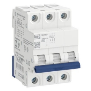 DISJUNTOR DIN 3 POLOS 63A 5KA CURVA C - WEG