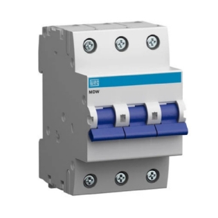 DISJUNTOR DIN 3P 80A CURVA C - WEG