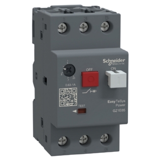 DISJUNTOR MOTOR TERMOMAGNETICO 3P 0,63-1A COM BOTAO IMPULSAO - SCHNEIDER