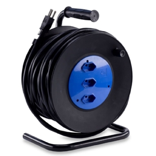 EXTENSAO CARRETEL 3 TOMADA 2P+T 20A 3X2,5MM 30 METROS PP - FORCE LINE