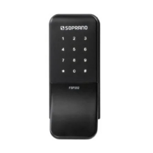 FECHADURA DIGITAL SOBREPOR PRETO - SOPRANO