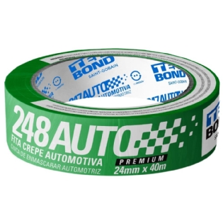 FITA CREPE 24MMX40M VERDE AUTOMOTIVA - TEKBOND