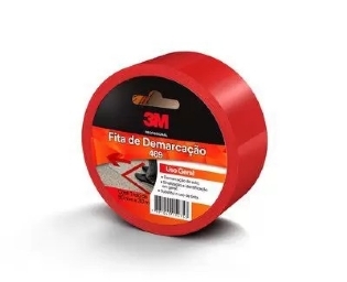 FITA DEMARCACAO DE SOLO VERMELHO 50MMX30M - 3M