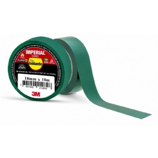 FITA ISOLANTE IMPERIAL CORES 18MM x 10 METROS VERDE - 3M
