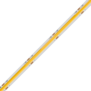 FITA LED COB 10W/M 12V LUZ AMARELA 2700K 850LM IP20 COM 5 METROS - LUMINATTI
