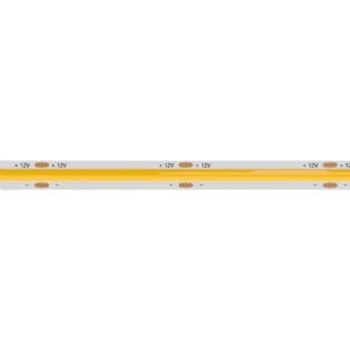 FITA LED COB 10W/M 12V LUZ AMARELA 3000K 4250LM IP20 COM 5 METROS - LUMINATTI