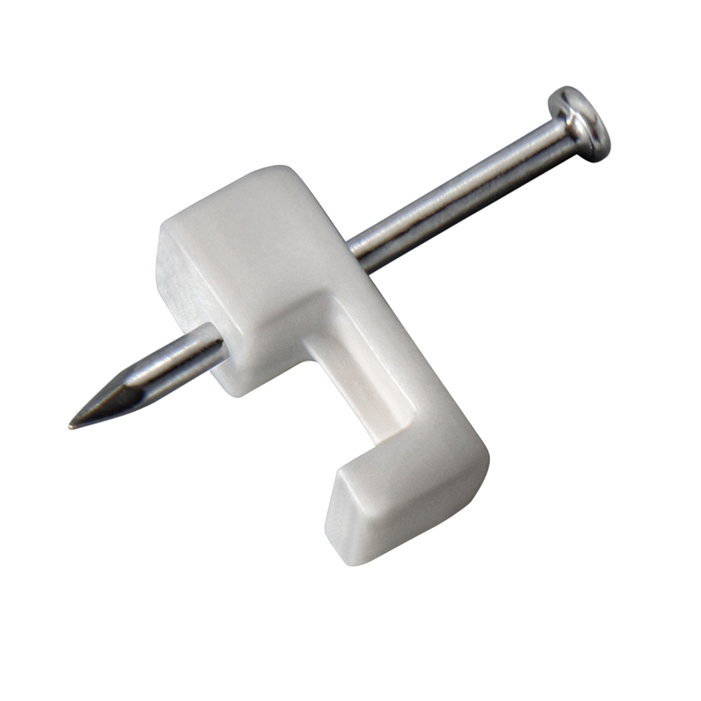 FIXA FIO 18/20 BRANCO + PREGO 1,8X25 COM 20 PECAS - SFORPLAST