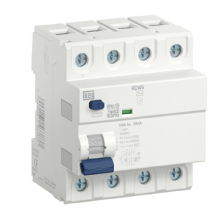 INTERRUPTOR DIFERENCIAL DR 4 POLO 25A 30MA CLASSE AC - WEG