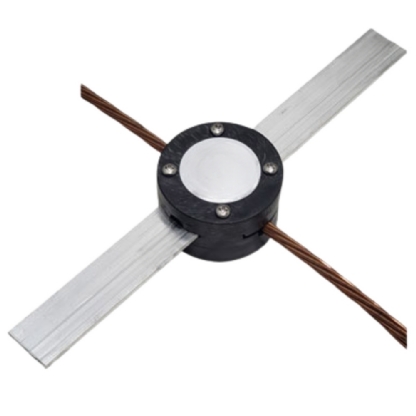 ISOLADOR SUPORTE GUIA PVC PARA FITA/CABO BASE RETA - PARATEC