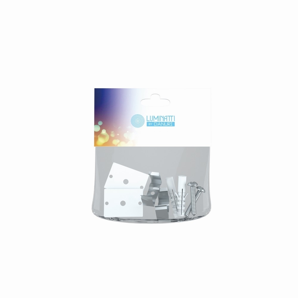 KIT FIXACAO ACABAMENTO PERFIL SOBREPOR ATE 30MM - LUMINATTI