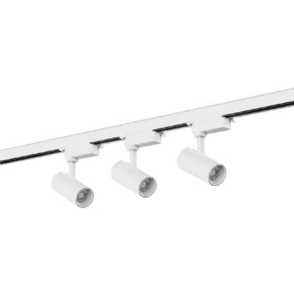 KIT SPOT LED TRILHO SOBREPOR 3X10W BIVOLT LUZ AMARELA 3000K 2100LM BRANCO - BLUMENAU