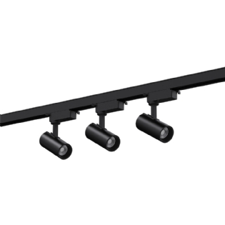 KIT SPOT LED TRILHO SOBREPOR 3X10W BIVOLT LUZ AMARELA 3000K 2100LM PRETO - BLUMENAU