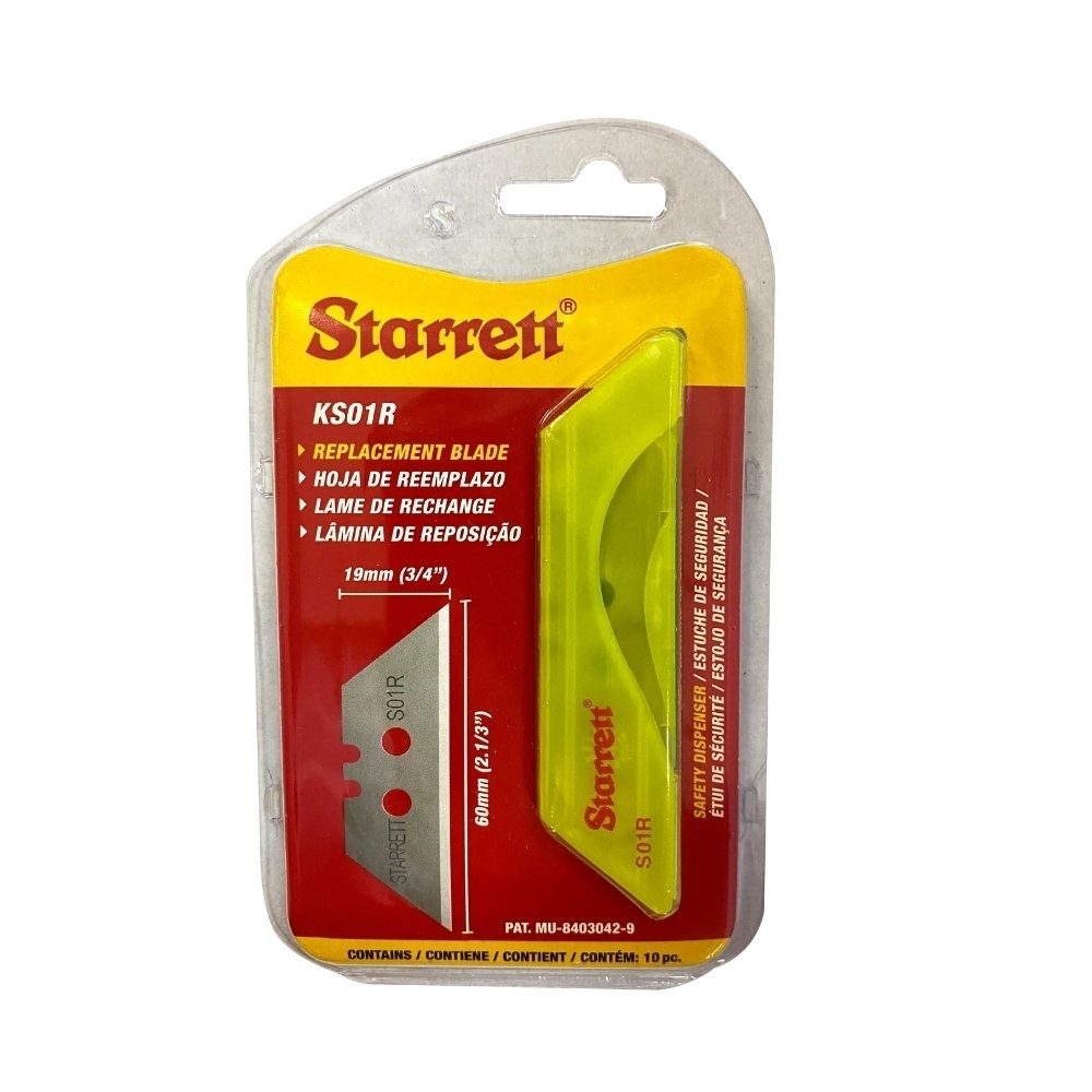 LAMINA PARA ESTILETE TRAPEZOIDAL 19MM 10 UNIDADES - STARRETT