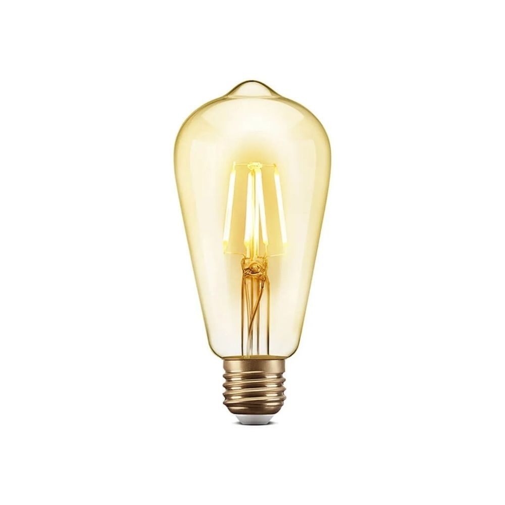 Lampada Filamento Carbono ST64 40W 220V Luz Amarela E27 - Elgin
