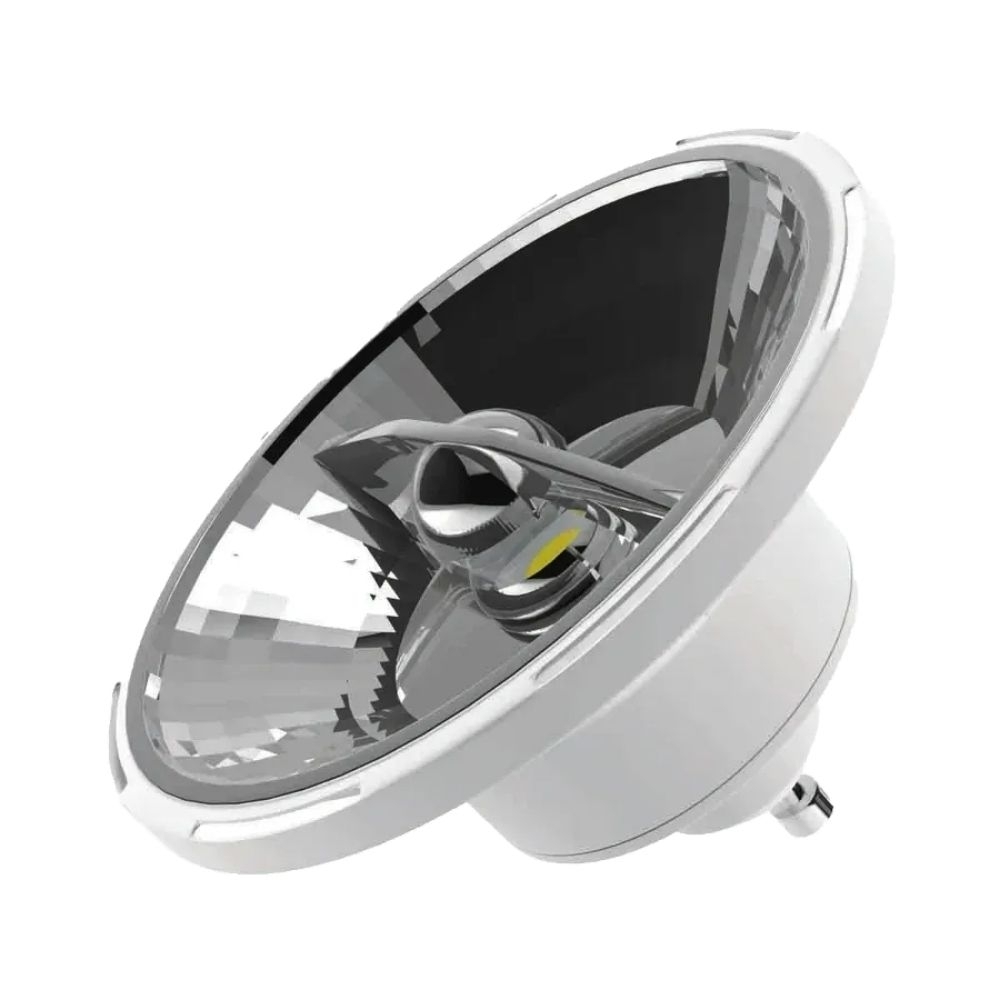 LAMPADA LED AR111 GU10 12W BIVOLT LUZ AMARELA 3000K 720LM REFLETORA - LUMINATTI