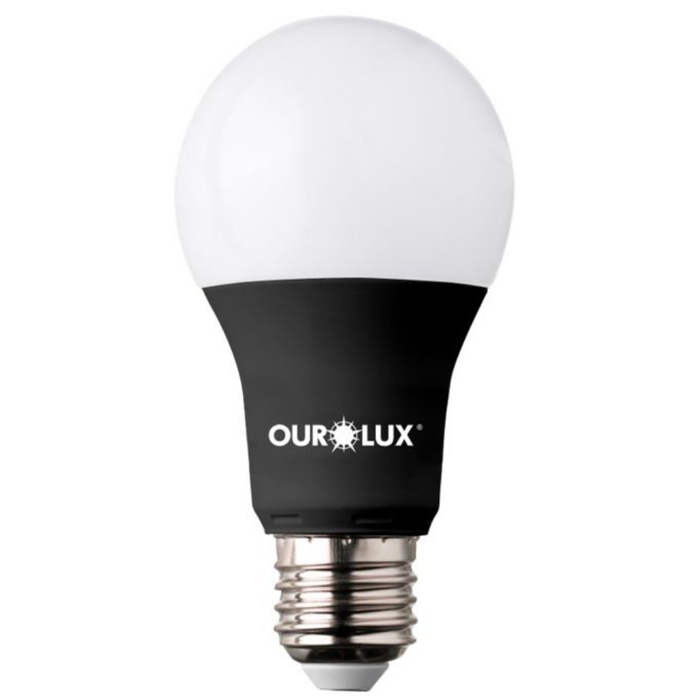 LAMPADA LED BULBO 7W BIVOLT LUZ NEGRA E27 - OUROLUX