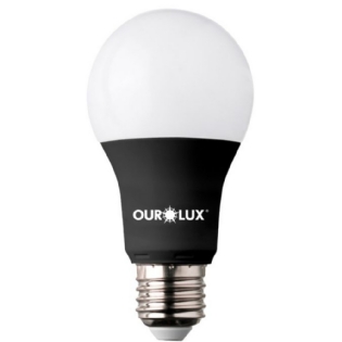 LAMPADA LED BULBO 7W BIVOLT LUZ NEGRA E27 - OUROLUX