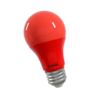 LAMPADA LED BULBO E27 10W BIVOLT VERMELHO - LUMINATTI