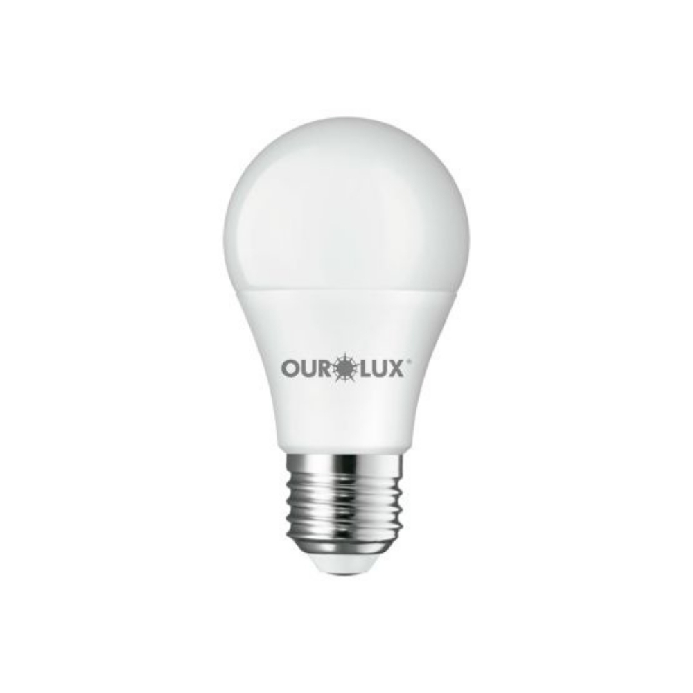 LAMPADA LED BULBO E27 9W BIVOLT 2700K 760LM DIM - OUROLUX