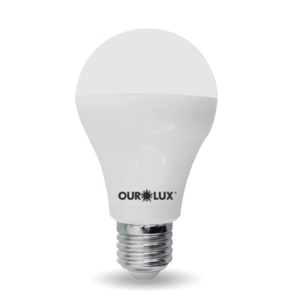 LAMPADA LED BULBO E27 9W BIVOLT 3 TONS DE BRANCO - OUROLUX