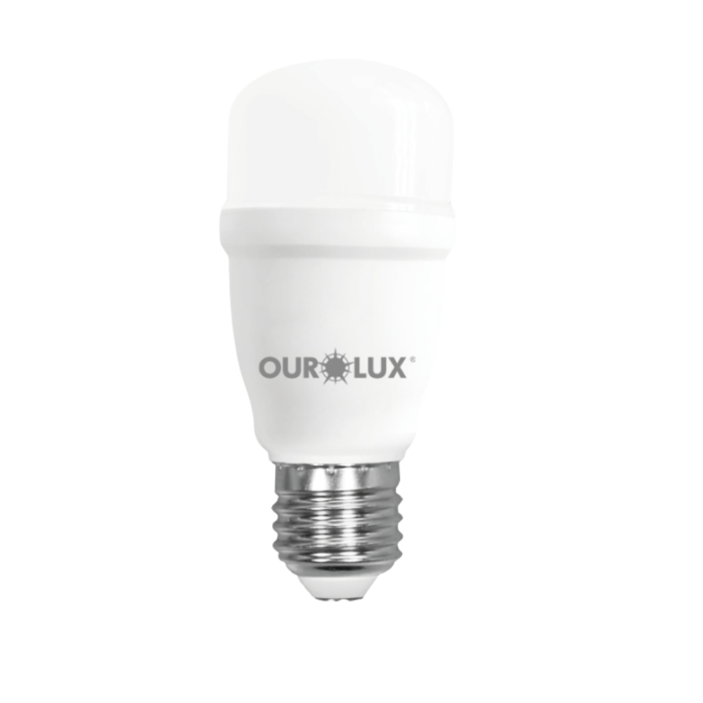 LAMPADA LED BULBO MINI E27 12W BIVOLT LUZ AMARELA 3000K 1018LM IRC80 - OUROLUX