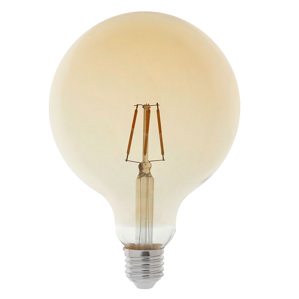 LAMPADA LED FILAMENTO E27 4W BIVOLT LUZ AMARELA 2400K G125 - GAYA