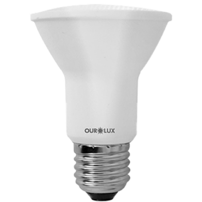 LAMPADA LED PAR20 E27 6W BIVOLT LUZ AMARELA 3000K 420LM 36G IP65 - OUROLUX