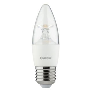 LAMPADA LED VELA CLARA E27 3W BIVOLT LUZ AMARELA 2700K 260LM - LEDVANCE