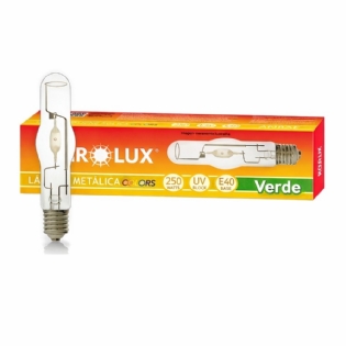 LAMPADA VAPOR METAL TUBULAR E40 250W VERDE - OUROLUX