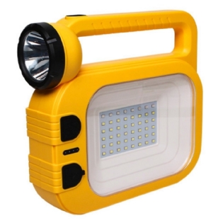 LANTERNA LED RECARREGAVEL SOLAR 5W BIVOLT LUZ BRANCA 6500K HUDSON - TASCHIBRA