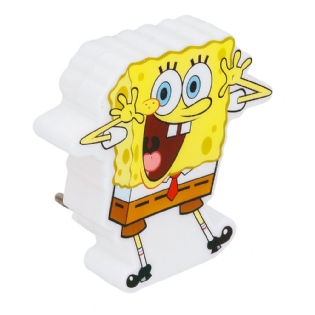 LUMINARIA LED NOTURNA BOB ESPONJA 1W LUZ BRANCA 6000K BIVOLT 10LM IP20 - GAYA