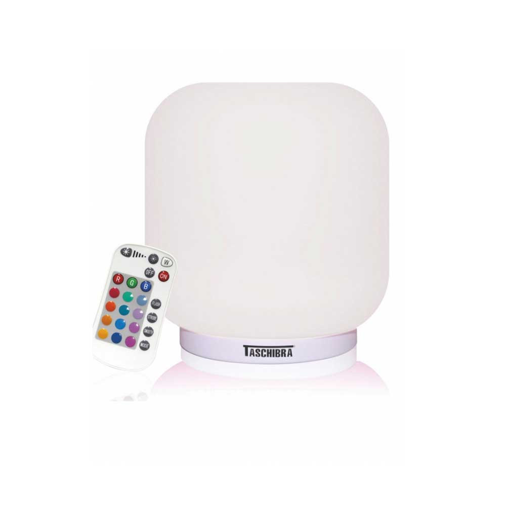 Luminaria de Mesa Led Jujuba 8W Bivolt Luz RGB c/ Controle Remoto - Taschibra