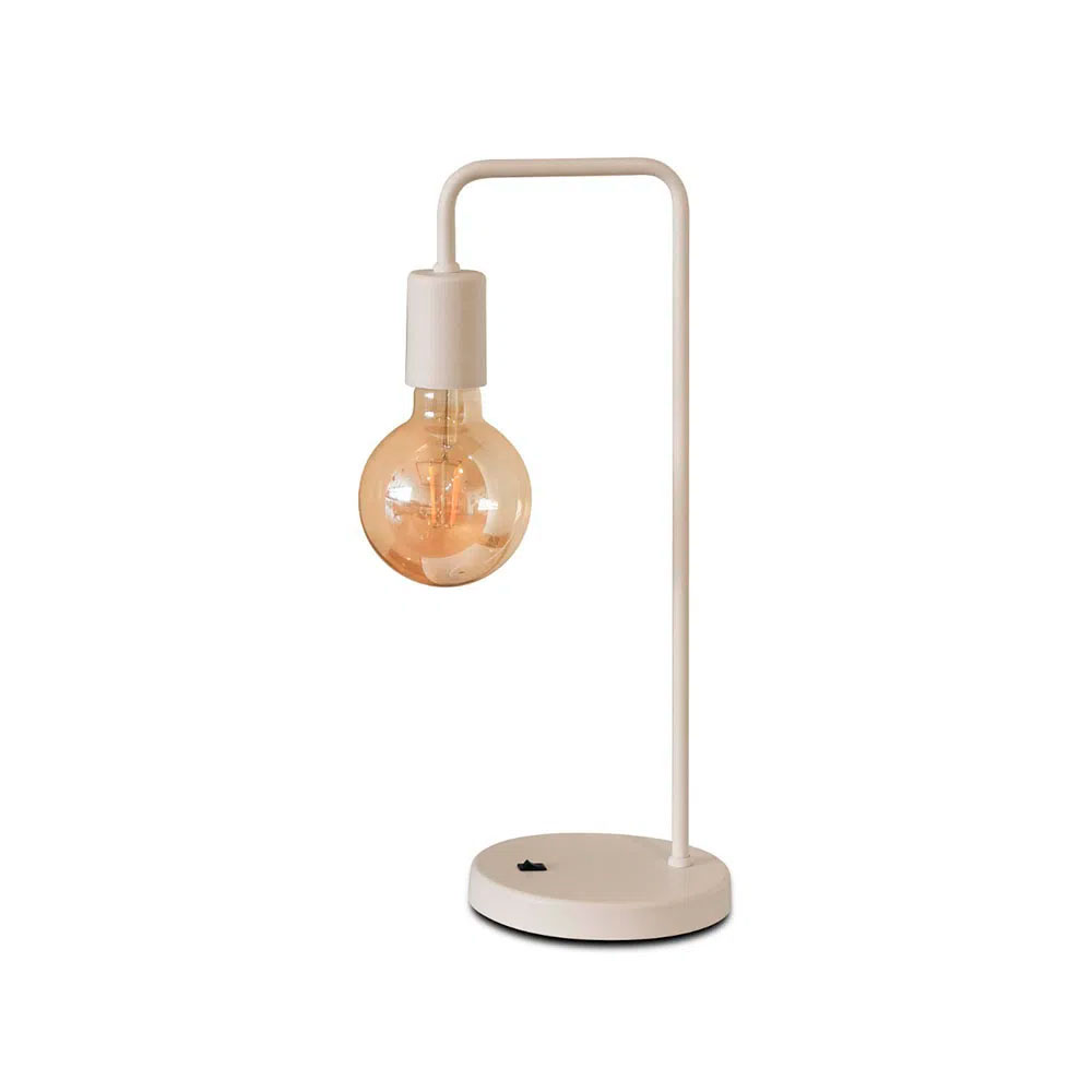 LUMINARIA DE MESA ORBITAL BRANCA PARA 1 LAMPADA E27 - KIN LIGHT