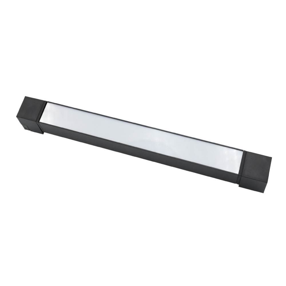 LUMINARIA DIFUSA ORIENT PARA TRILHO 20W LUZ AMARELA 3000K 1600LM PRETO - PIX ILUMINACAO