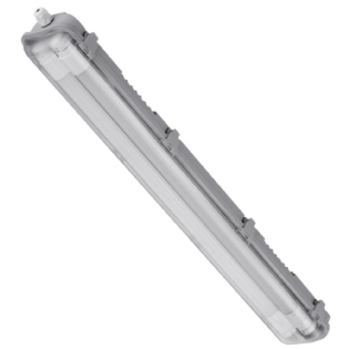 LUMINARIA SOBREPOR HERMETICA 2X9W PROVA TEMPO T5/T8 IP65 - OUROLUX