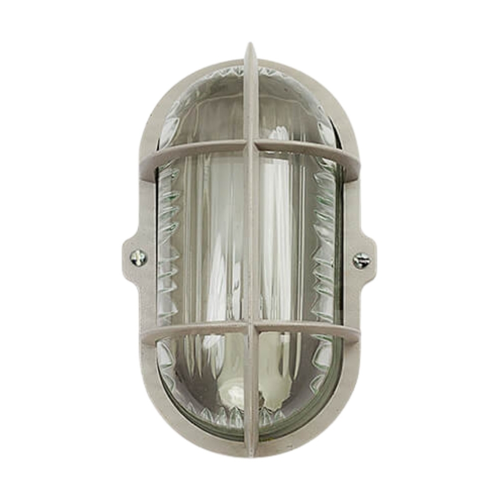 LUMINARIA TARTARUGA 100W ALUMINIO FUNDO CINZA 3/4 - REFLUMI