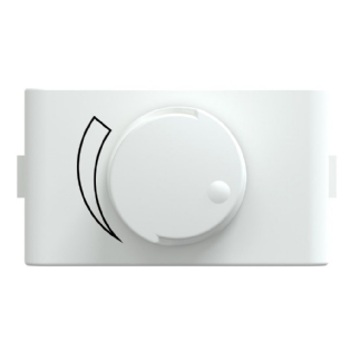 MODULO DIMMER ROTATIVO 127V BRANCO FOSCO LUNARE UP - SCHNEIDER