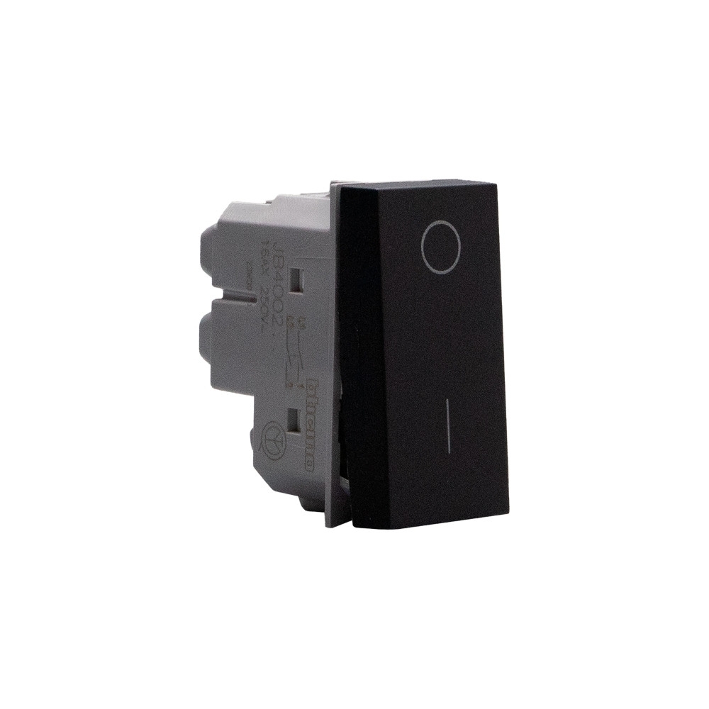 MODULO INTERRUPTOR BIPOLAR SIMPLES 16A 250V PRETO 1M MATIXGO - BTICINO